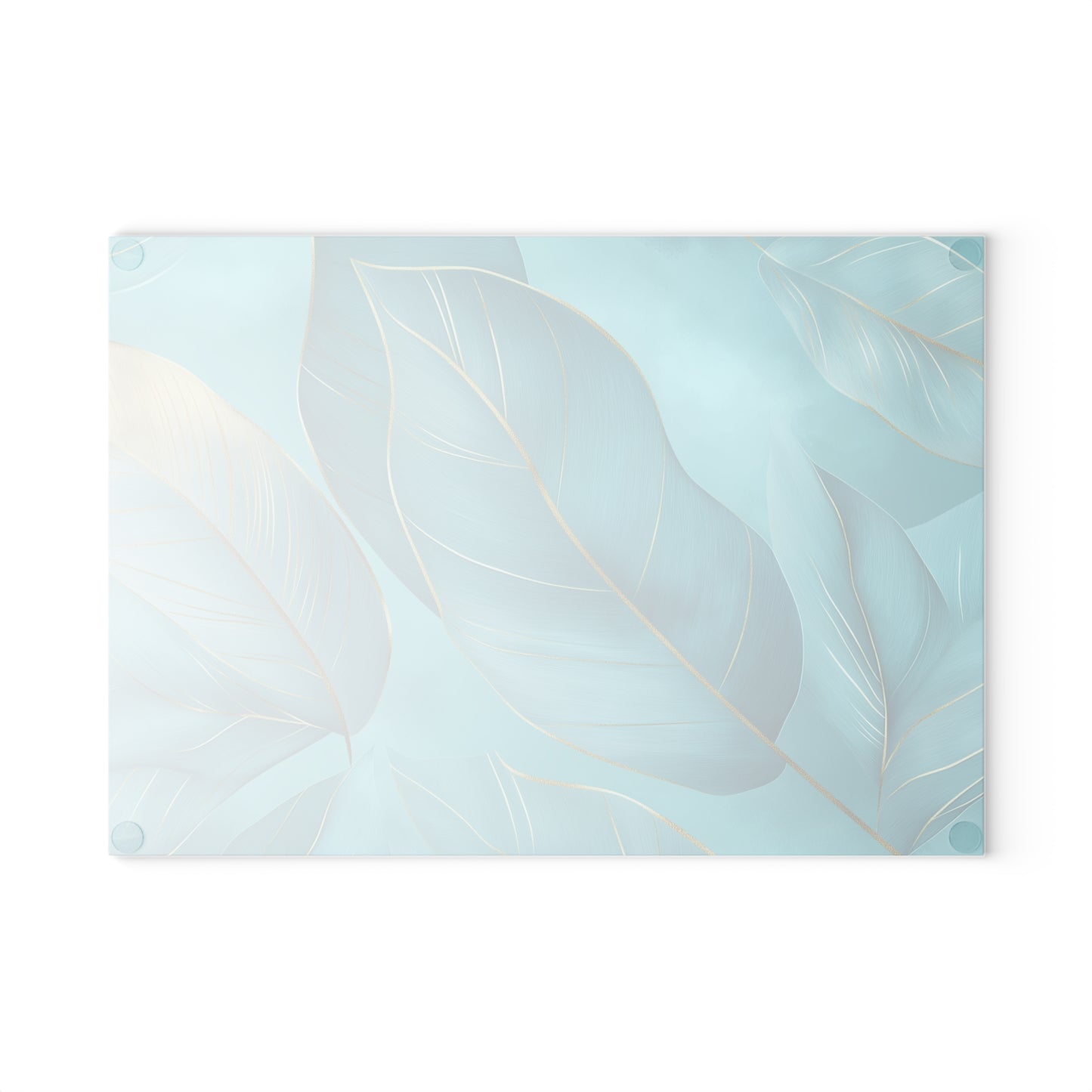 Serene Leaf Glass Cutting Board