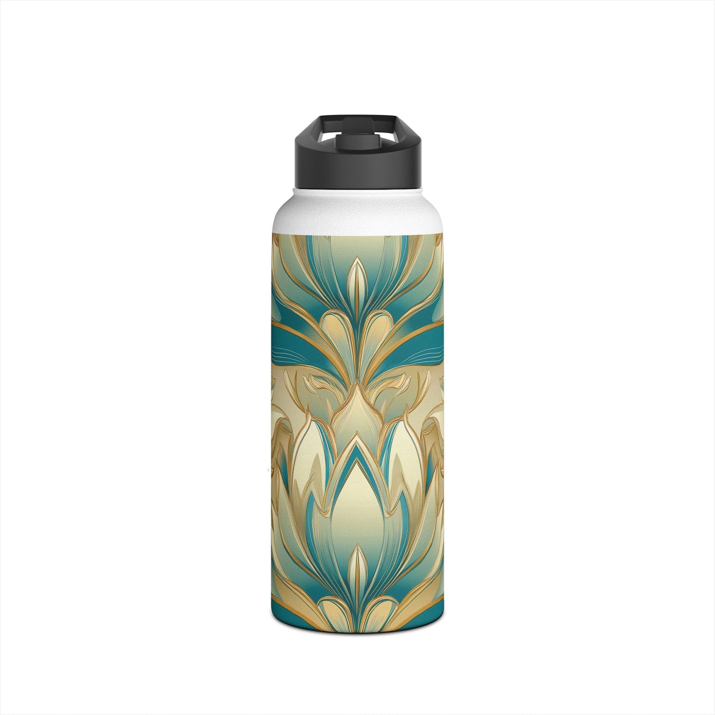 Lotus Blossom Stainless Steel Water Bottle | Double-Wall Insulated | 3 Sizes Available