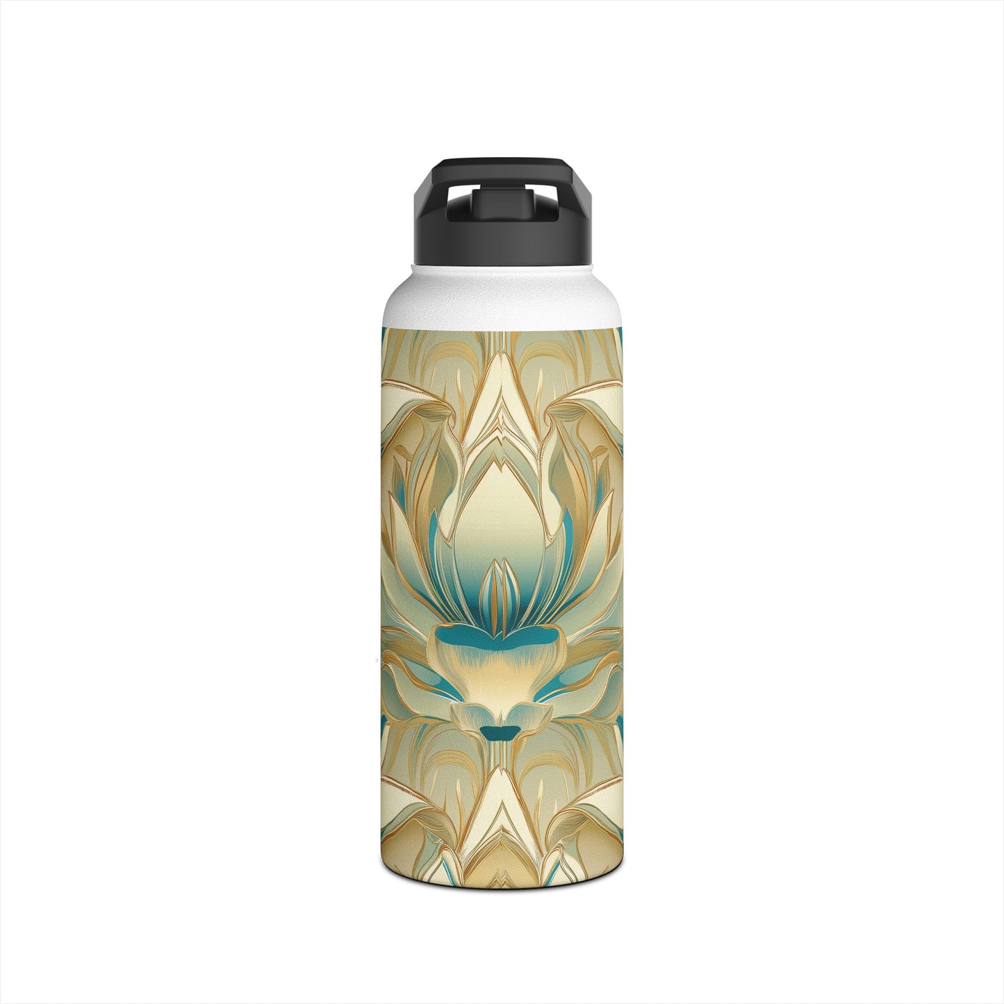 Lotus Blossom Stainless Steel Water Bottle | Double-Wall Insulated | 3 Sizes Available