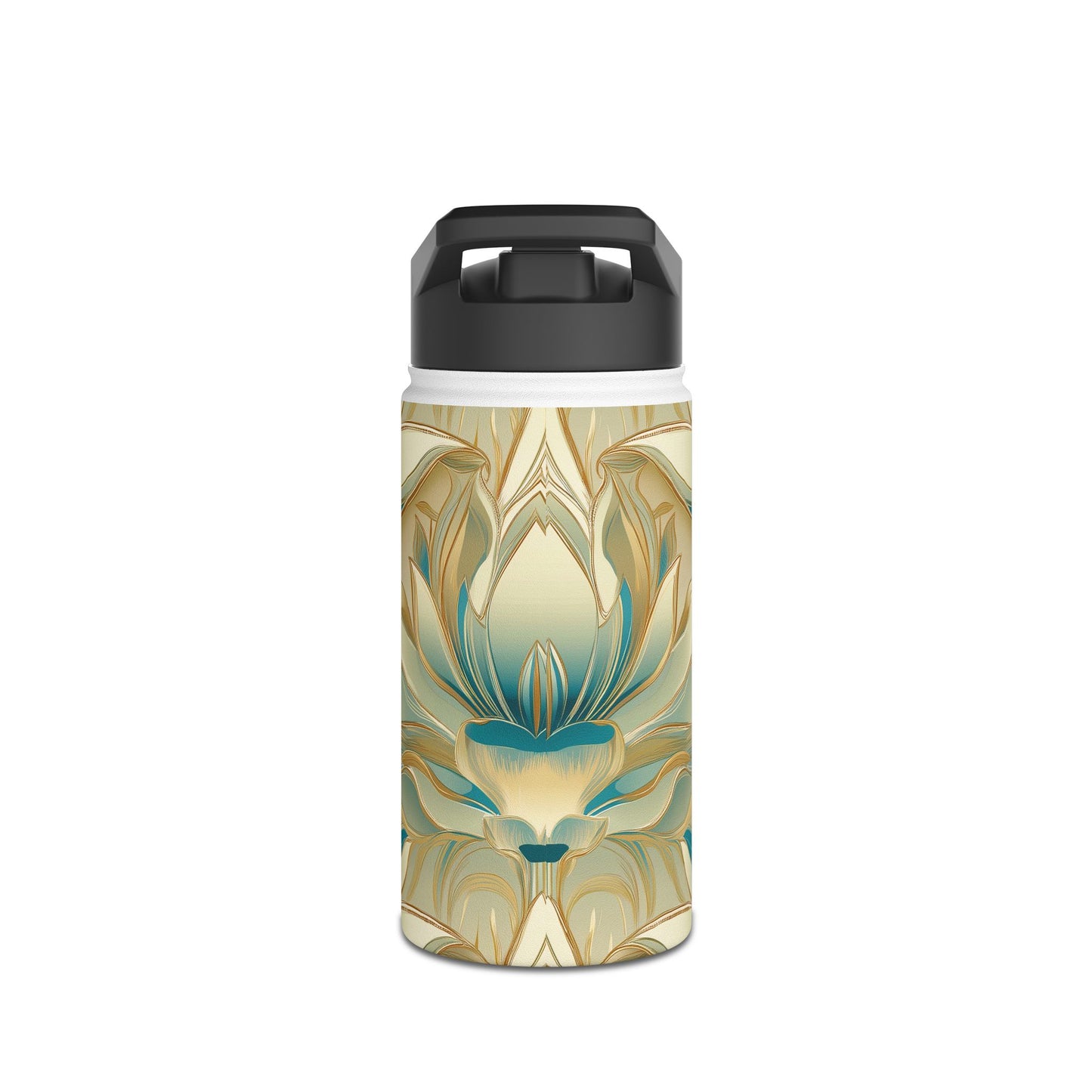 Lotus Blossom Stainless Steel Water Bottle | Double-Wall Insulated | 3 Sizes Available